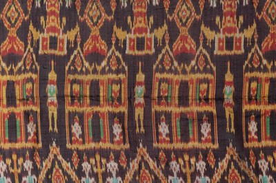 Lot 847 - A KHMER SILK HOL PIDAN (CEREMONIAL HANGING)