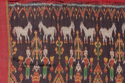 Lot 847 - A KHMER SILK HOL PIDAN (CEREMONIAL HANGING)