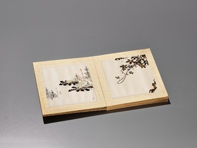 IKEDA TAISHIN: A SUPERB ALBUM OF FOURTEEN URUSHI-E (LACQUER) PAINTINGS