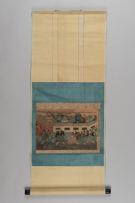 Lot 314 - A WOODBLOCK PRINT OF A SCENE FROM THE AKŌ INCIDENT