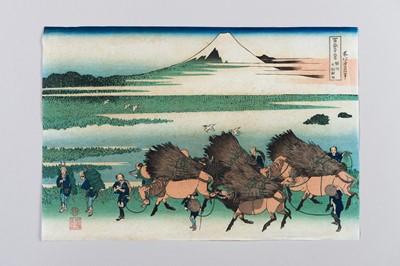 Lot 1207 - HOKUSAI: A WOODBLOCK REPRINT OF SUNSHŪ ŌNO SHINDEN