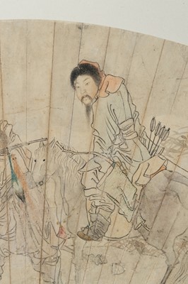 Lot 1010 - RETURN FROM THE NIGHT HUNT BY ZHU LIANGCAI