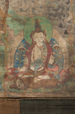 Lot 1018 - A THANGKA OF CHAKRASAMVARA WITH HIS CONSORT