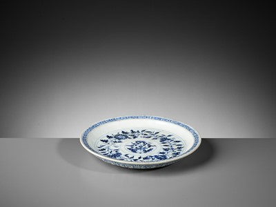 Lot 175 - A BLUE AND WHITE ‘FOUR SEASONS’ PORCELAIN DISH, MING DYNASTY